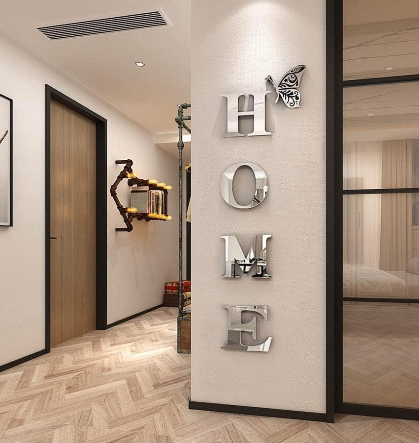 Mirror HOME letters